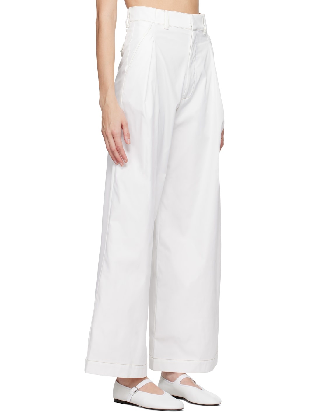 White Olympe Trousers - 2