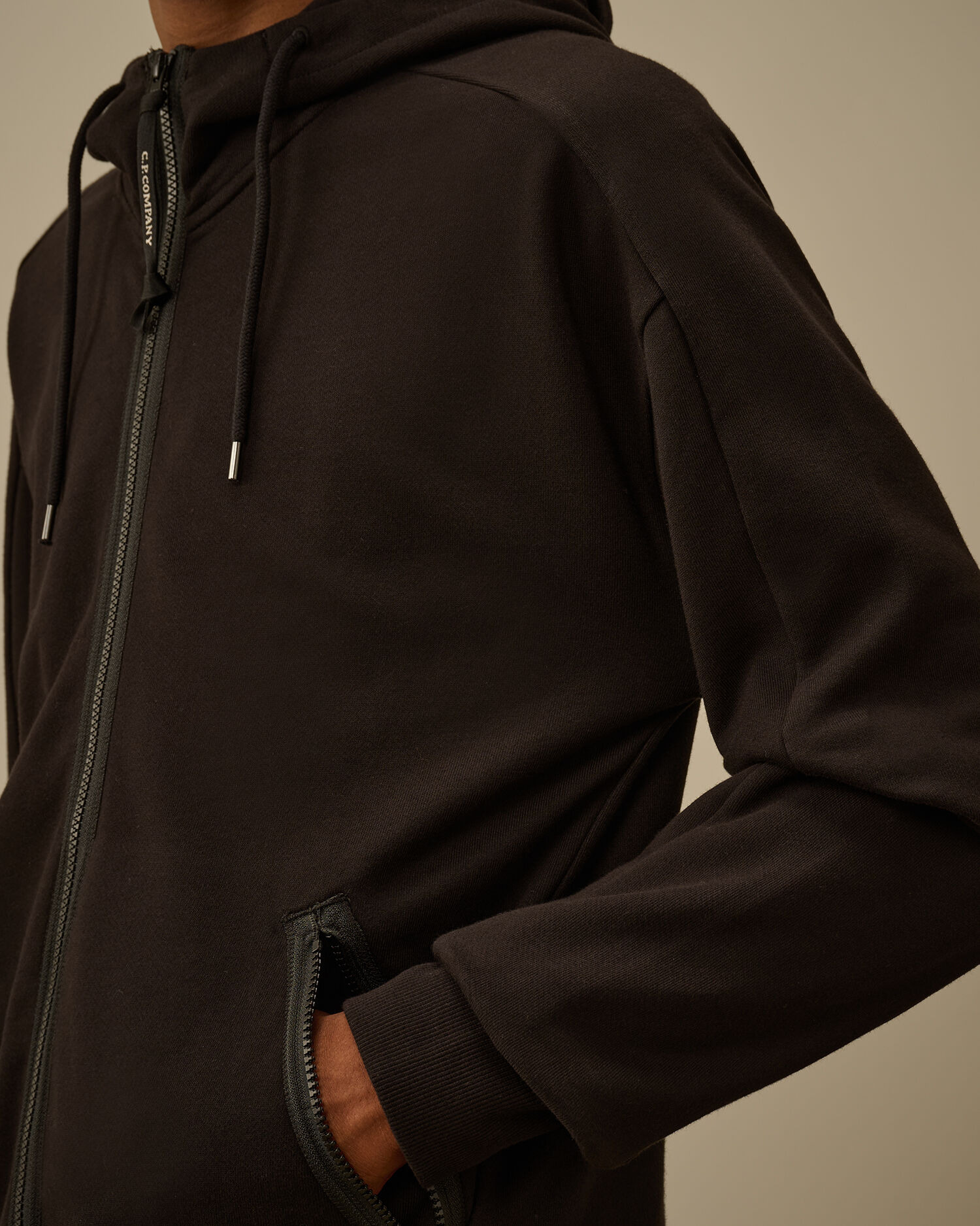 Diagonal Raised Fleece Goggle Sweatshirt - 4