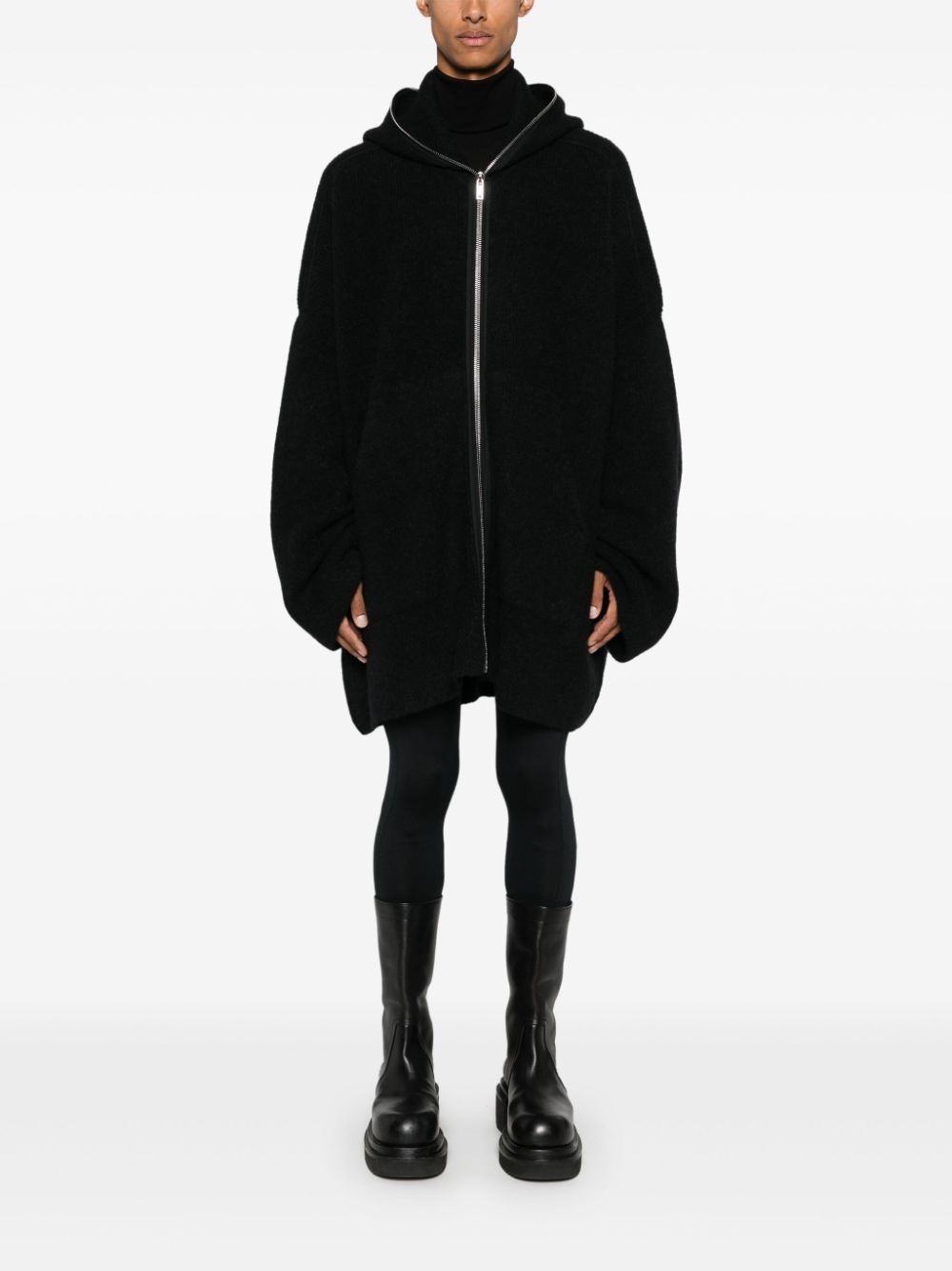 drop-shoulder hooded jacket - 2