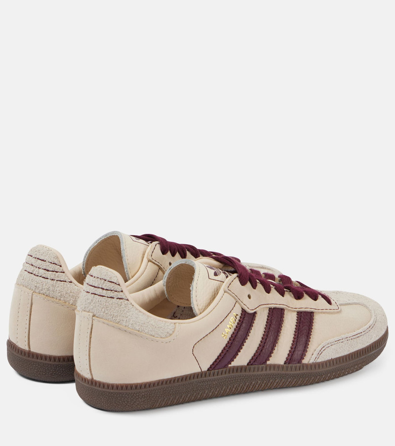 adidas Samba OG suede-trimmed leather sneakers outlook
