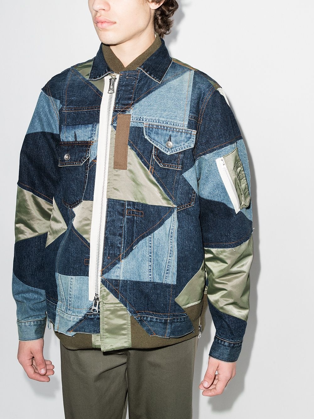 x Hank Willis patchwork reversible bomber jacket - 2