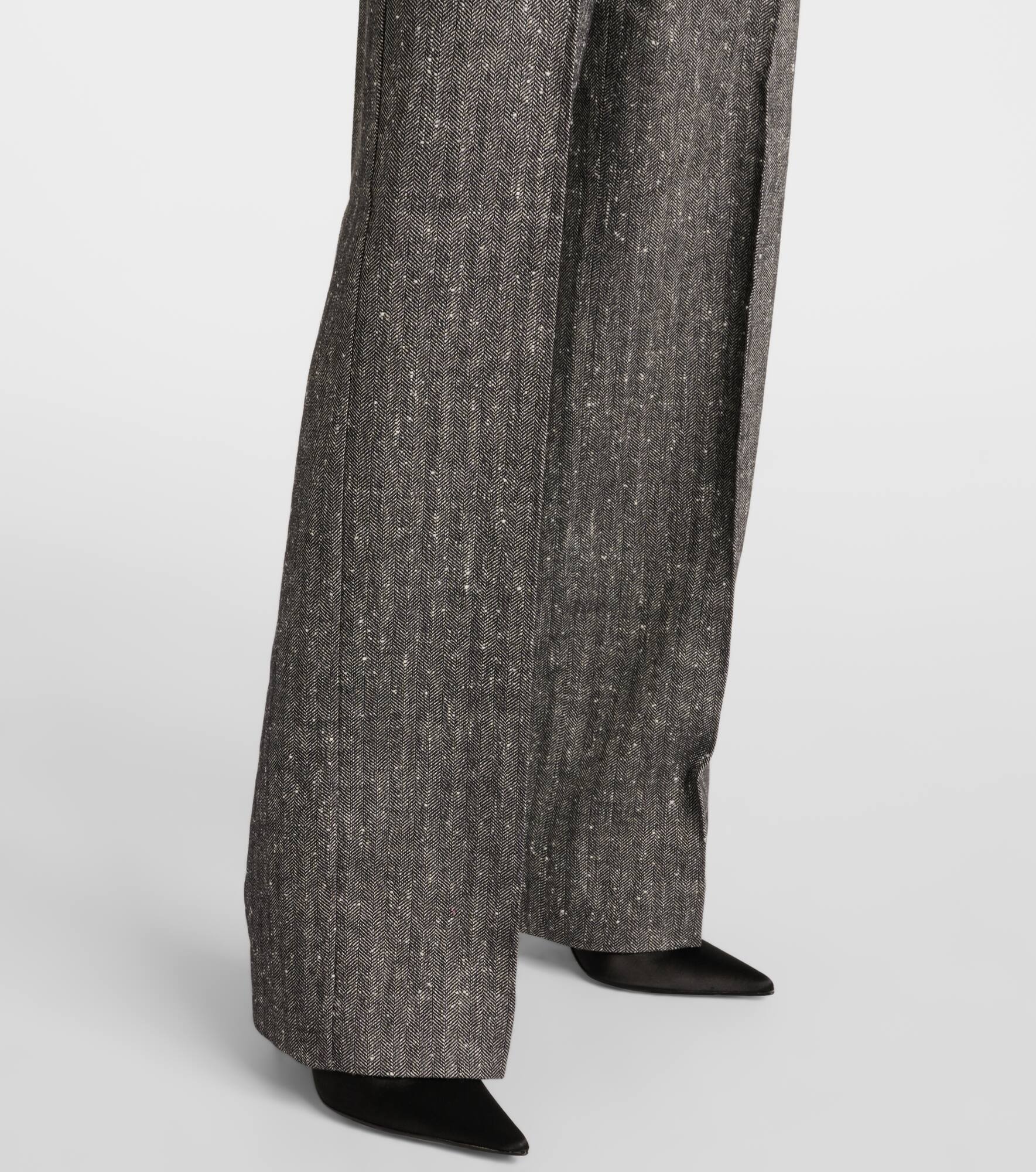 High-rise wool-blend wide-leg pants - 5
