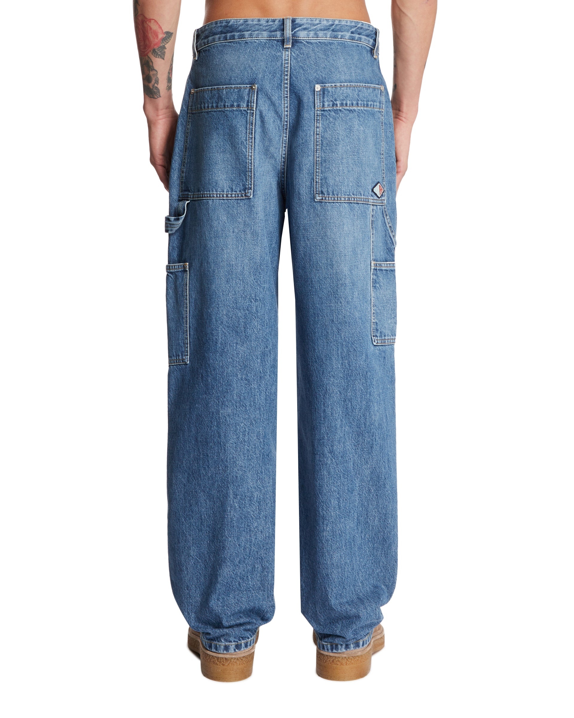 Vintage Indigo Cargo Jeans - 3