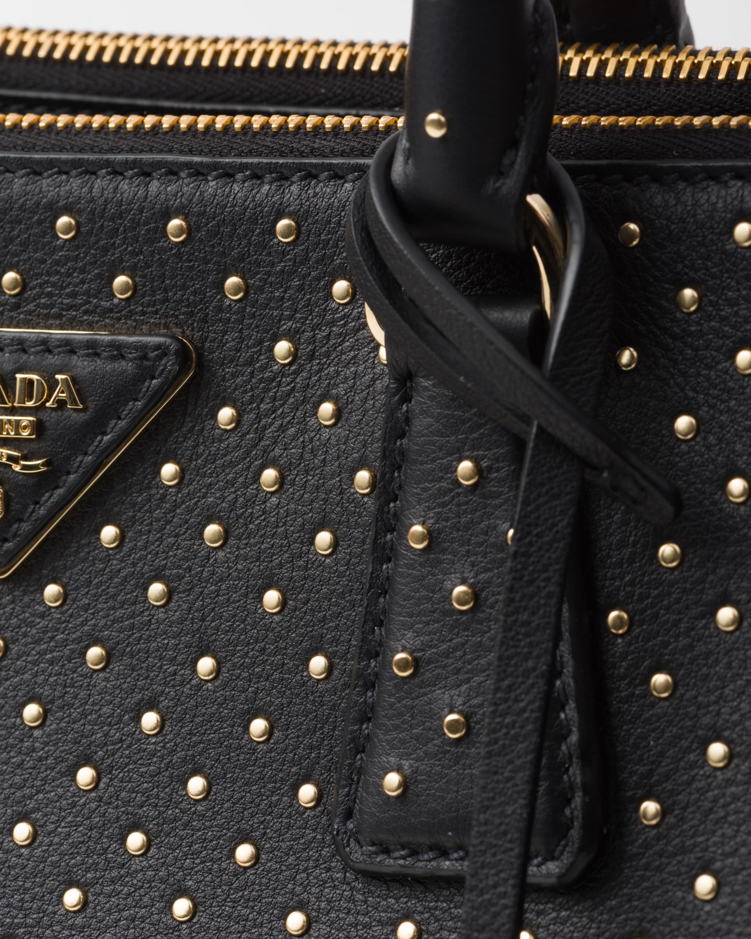 Prada Large Prada Galleria studded leather bag | REVERSIBLE