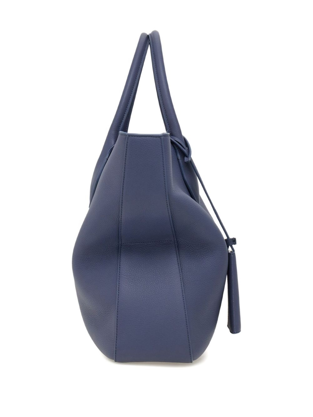 Monogram structured leather tote bag - 5