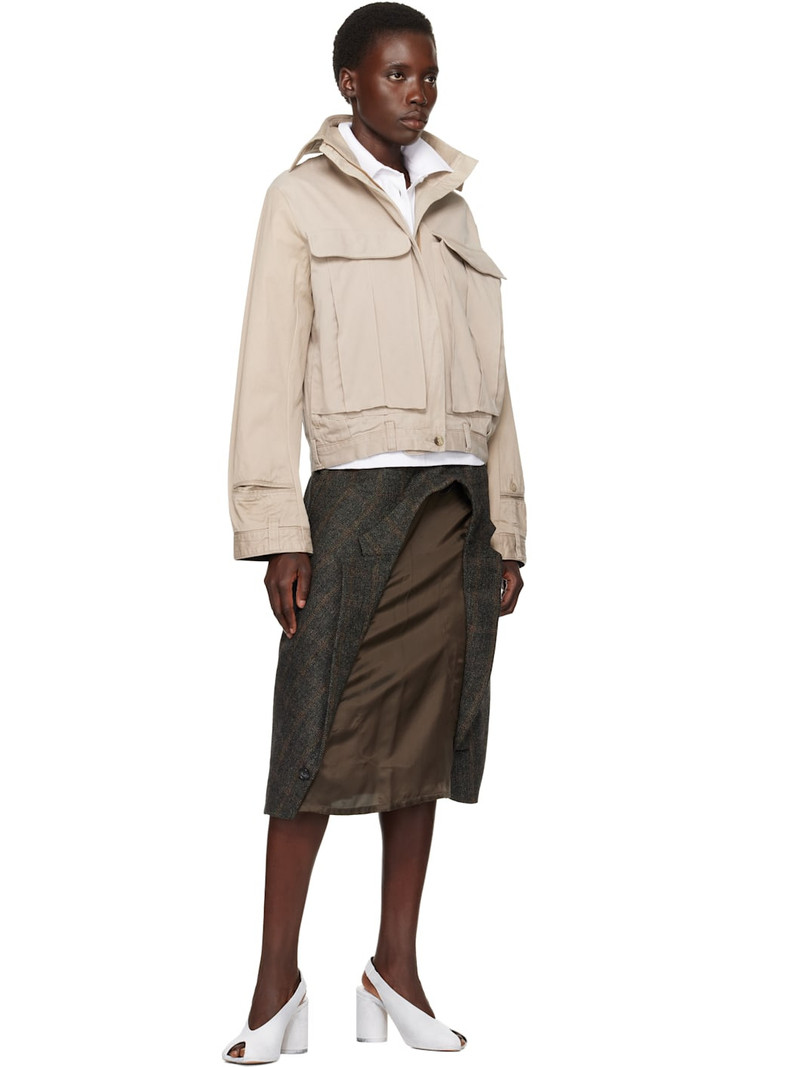 MM6 Maison Margiela White Painted Anatomic Heeled Sandals outlook