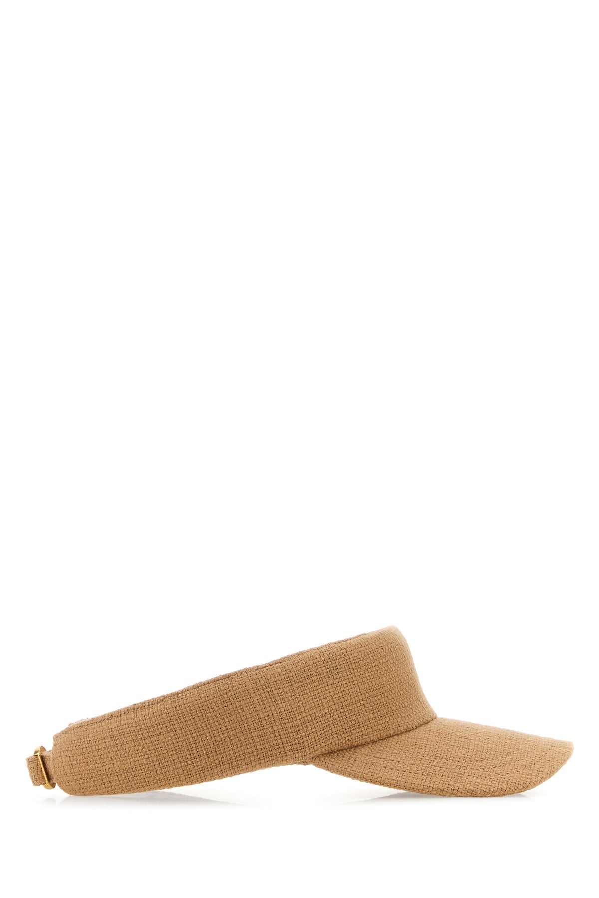 Beige cotton visor - 2