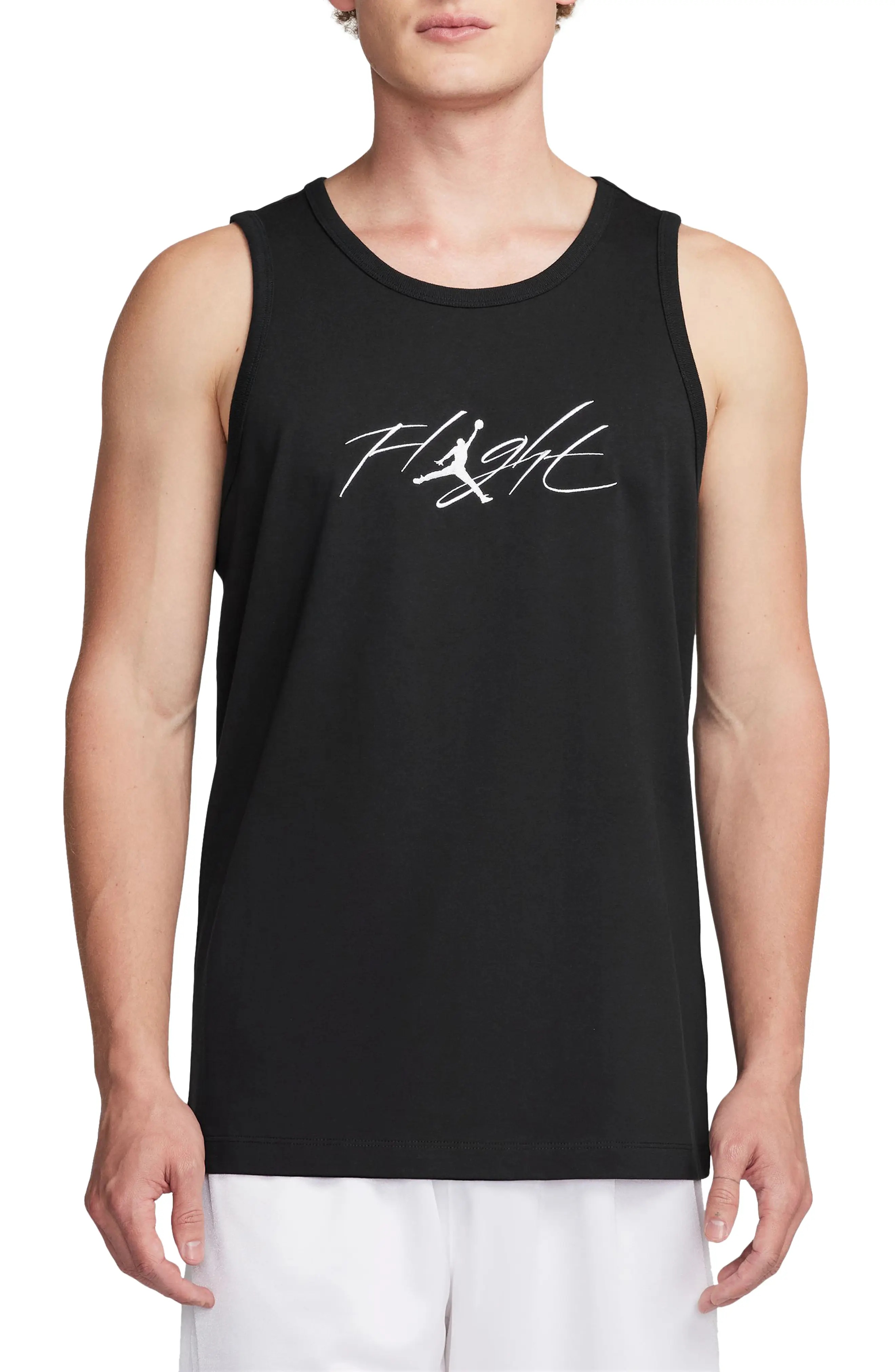 Flight Essentials Graphic Tank in Black/White/White - 1