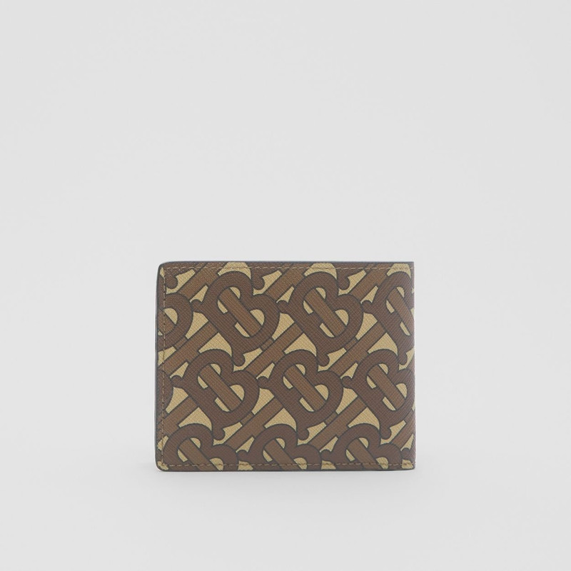 Monogram Print E-canvas Bifold Wallet 5