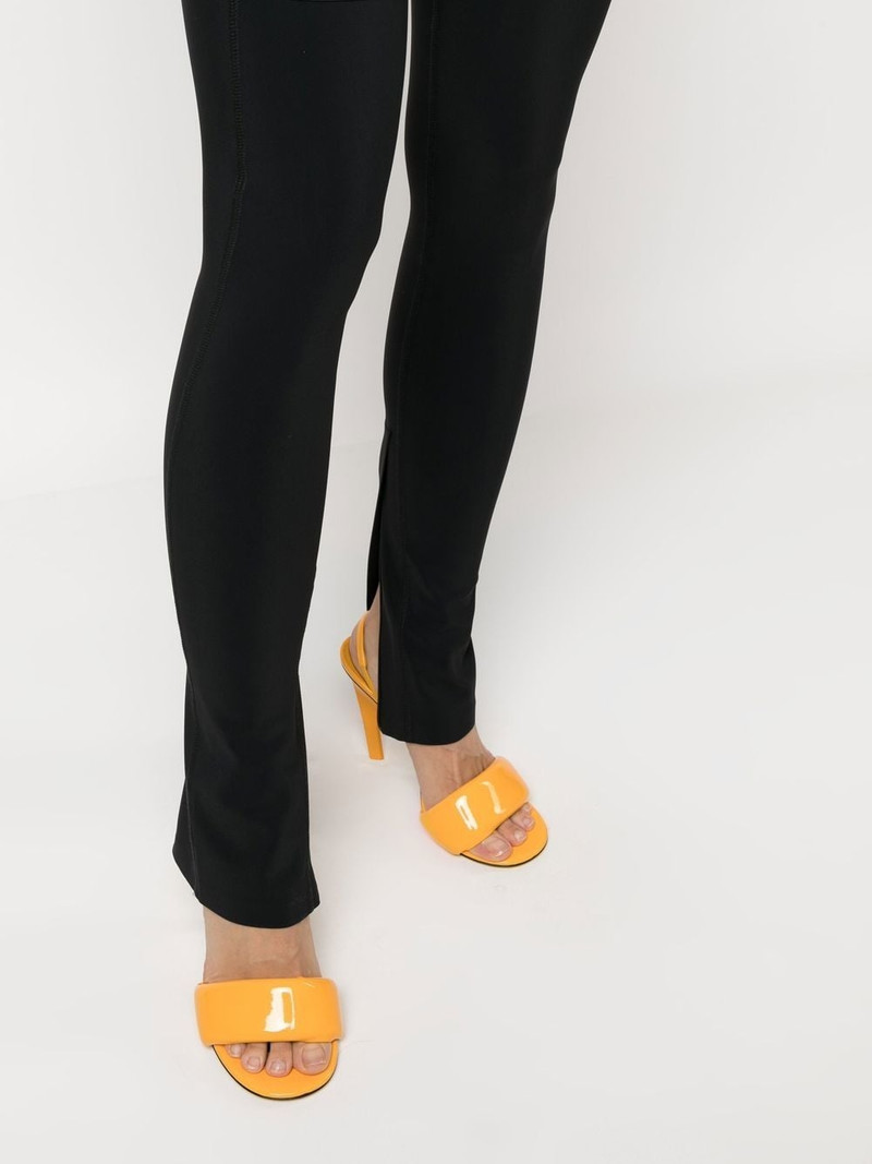 stretch-design slit leggings 5