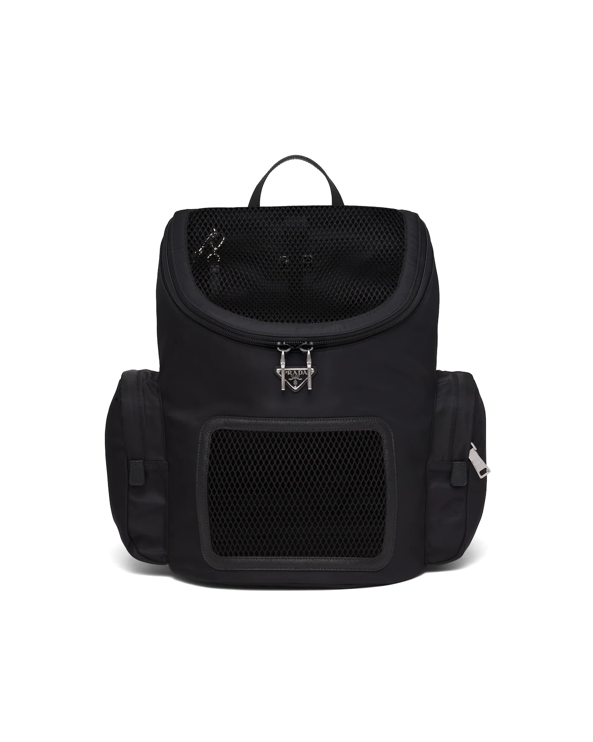 Re-Nylon and Saffiano leather pet bag - 1