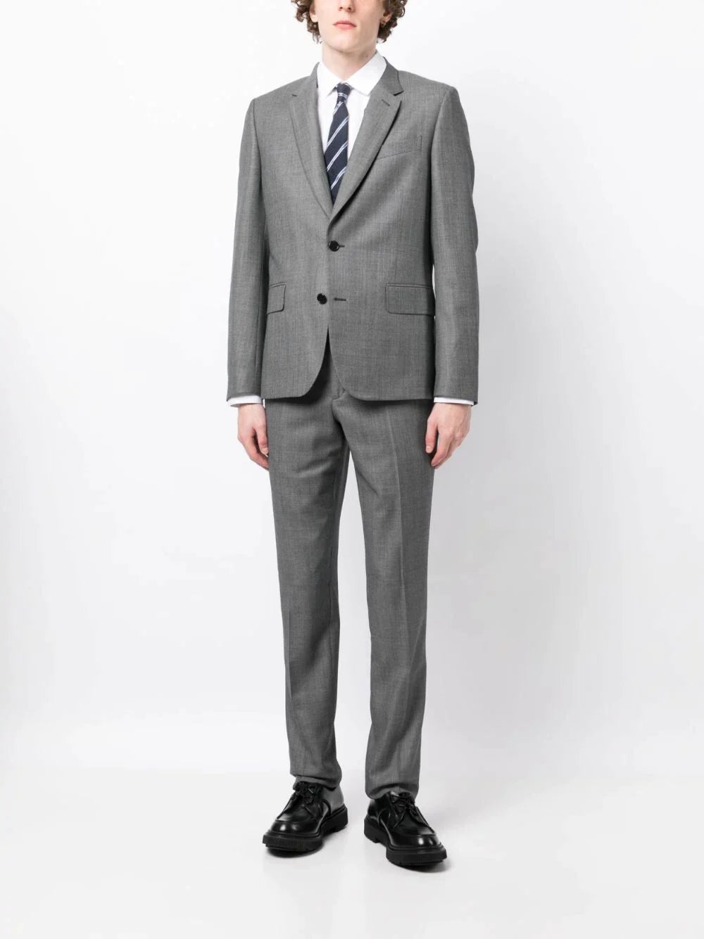 Mens Tailored Fit 2 Button Suit - 2