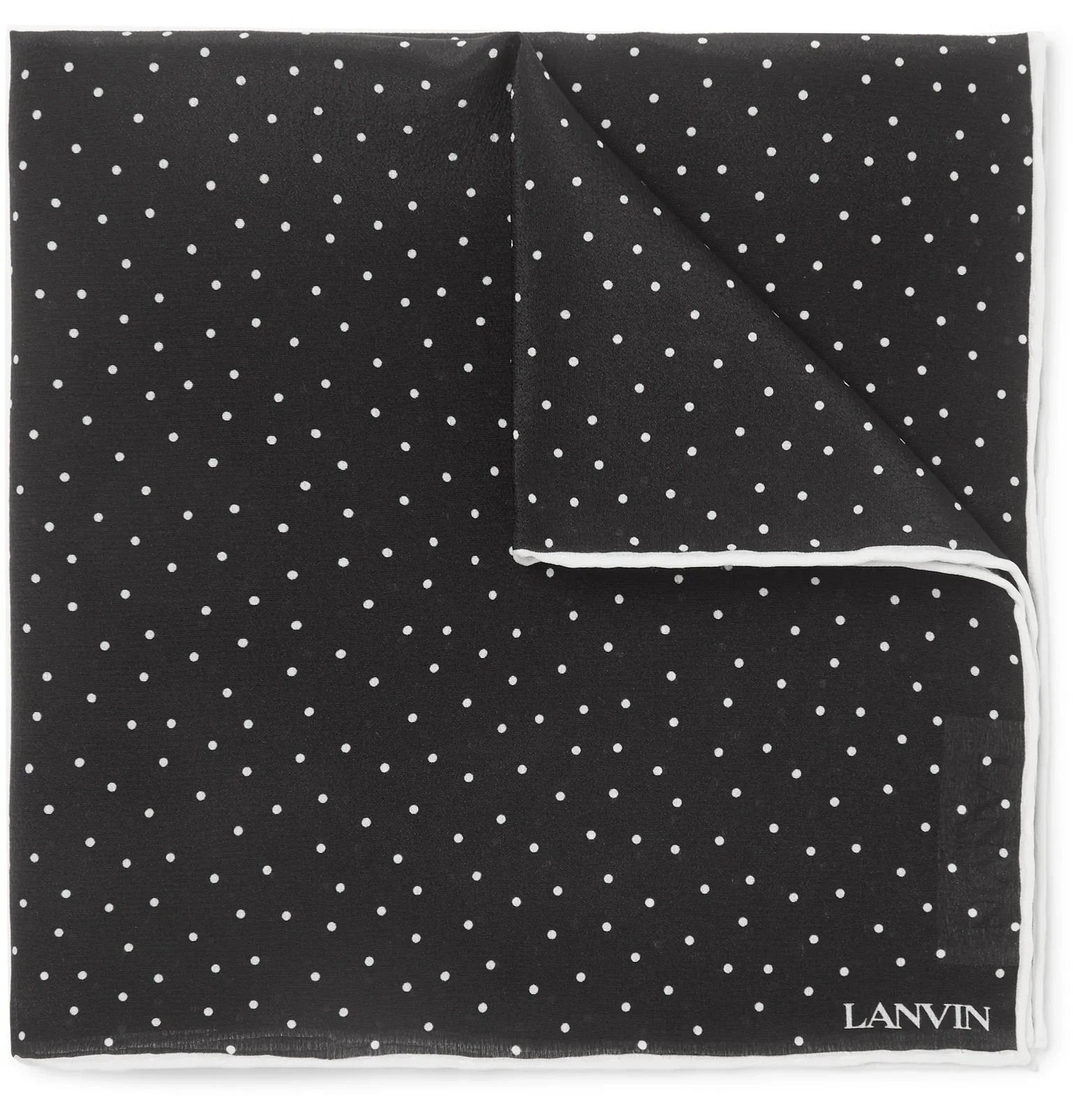 Polka-Dot Silk Pocket Square - 7