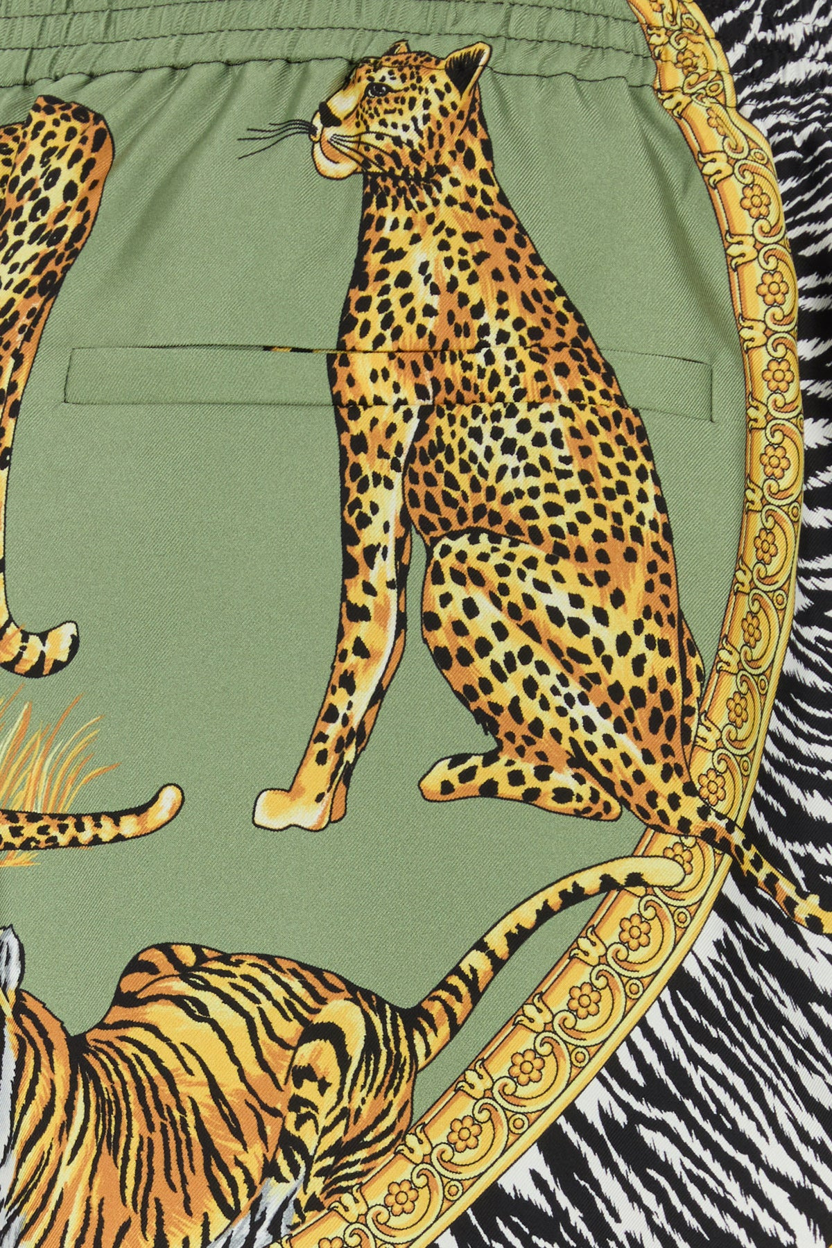 Printed silk bermuda shorts - 5