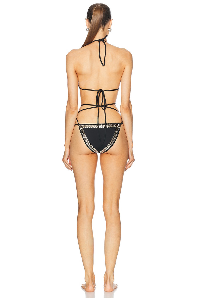 NORMA KAMALI Stud Criss Cross Bikini Set outlook