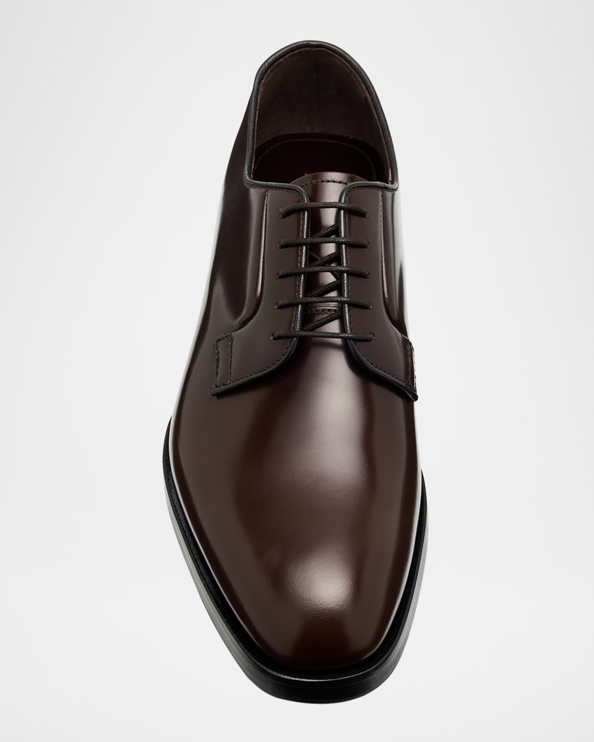 Men's Brushed Leather Derby Shoes - 3
