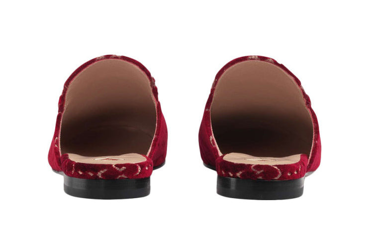 (WMNS) Gucci Princetown GG Velvet Mules 'Red' 475094-9JT20-6496 - 5
