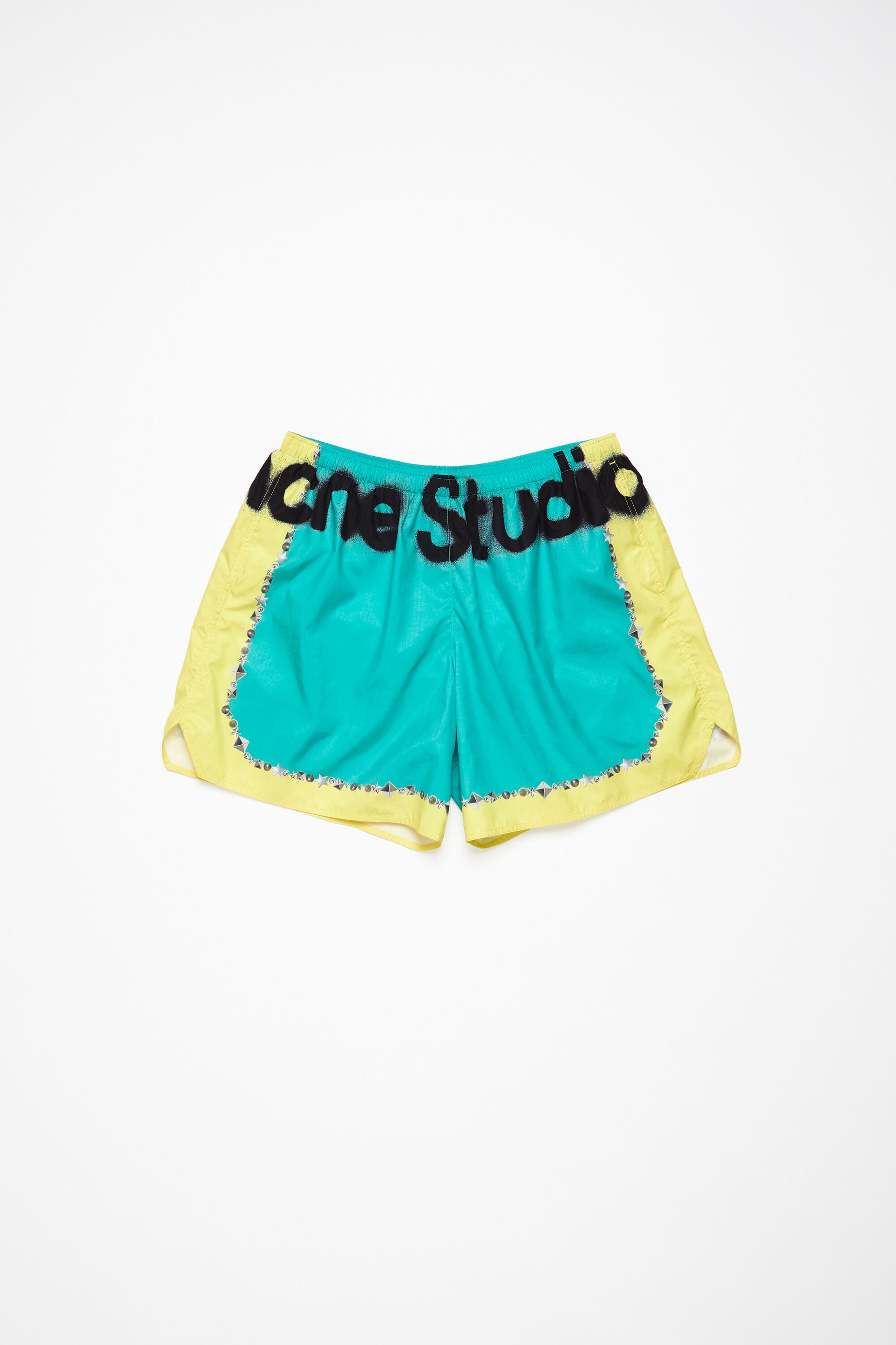 Printed swim shorts - Emerald green - 5