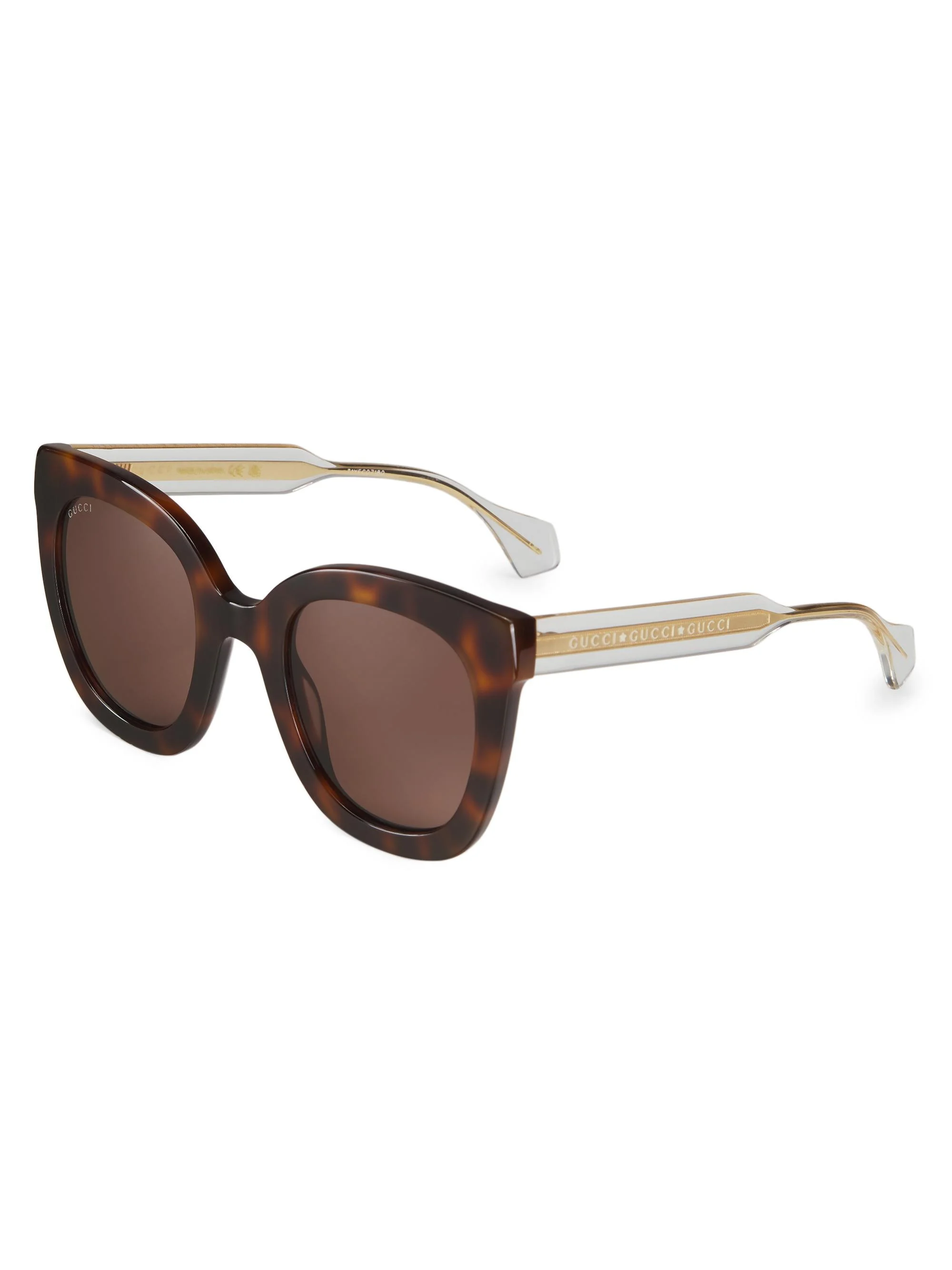 Women's 51MM Cat-Eye Sunglasses - Havana - 1