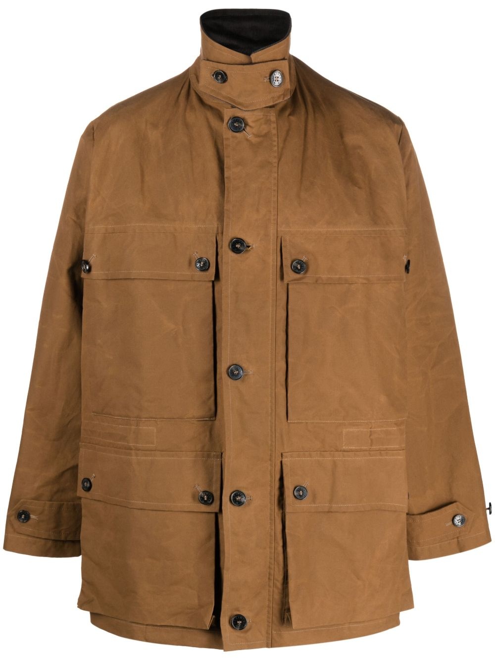 Country waxed cotton raincoat - 1