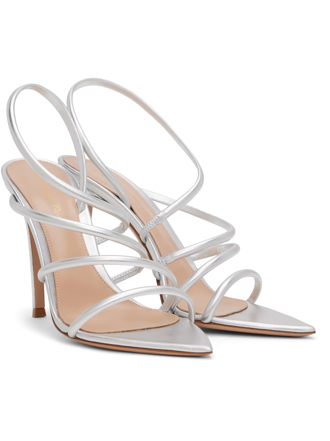 Silver Ettie Heeled Sandals - 4