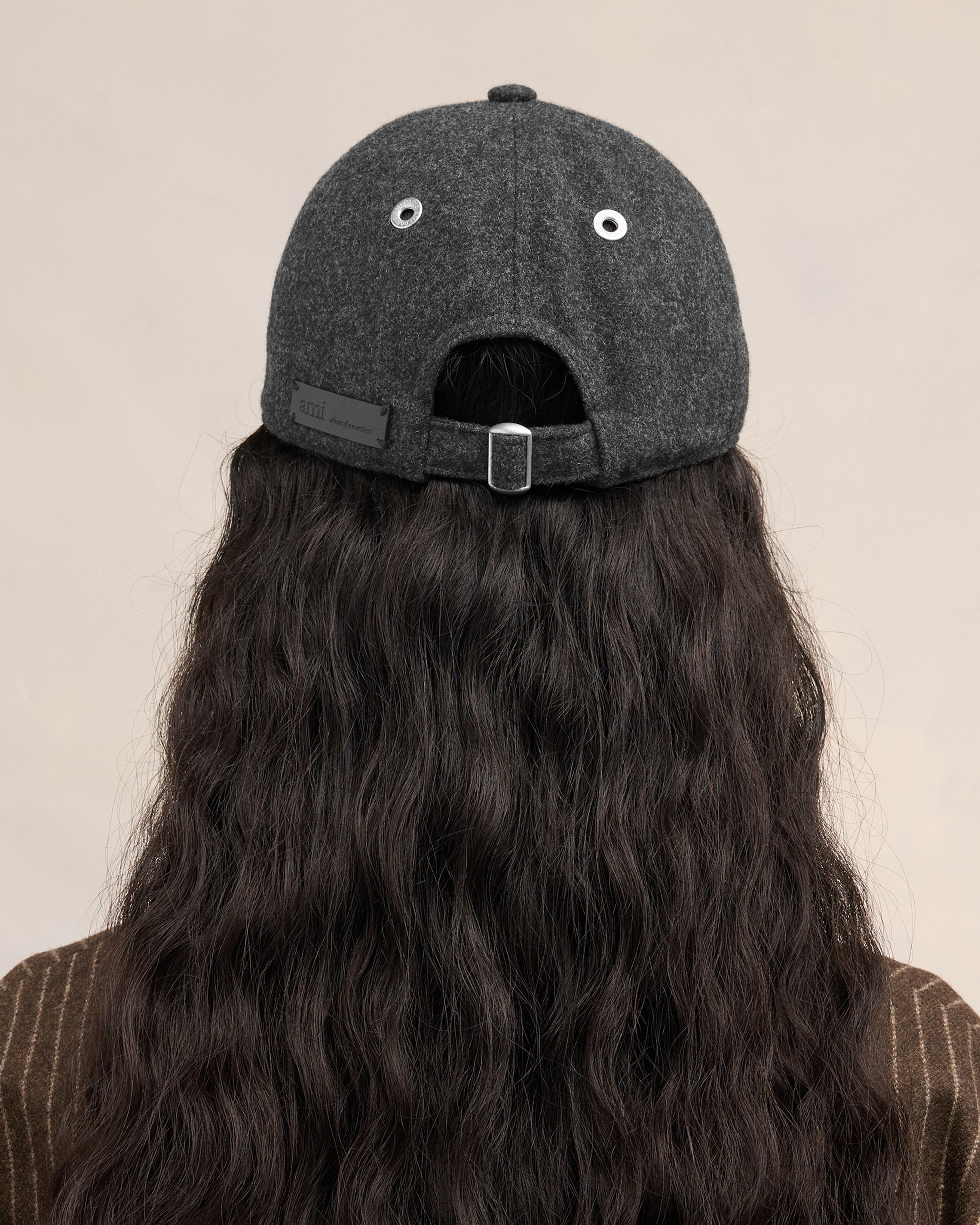 AMI ALEXANDRE MATTIUSSI LEATHER PATCH CAP - 6
