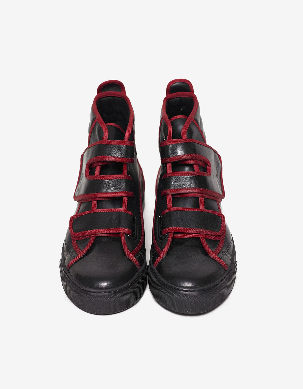 Raf Simons Black High Top Trainers with Highlights - AW16 - 6