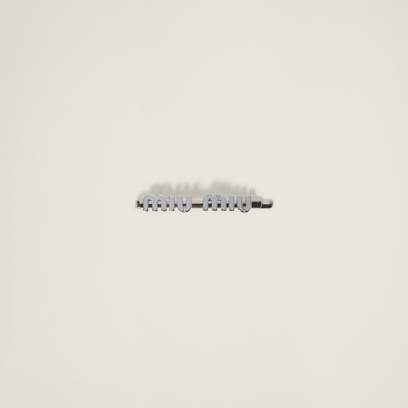 Enameled metal hair clip 1