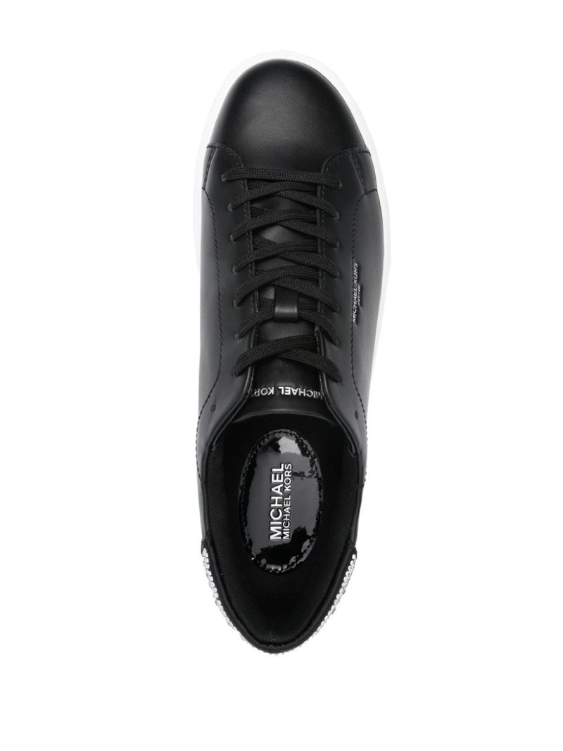 logo-print leather sneakers 4