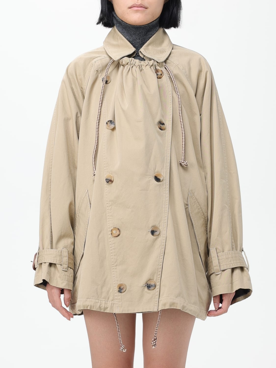 Isabel Marant Isabel Marant trench coat in organic cotton giglio