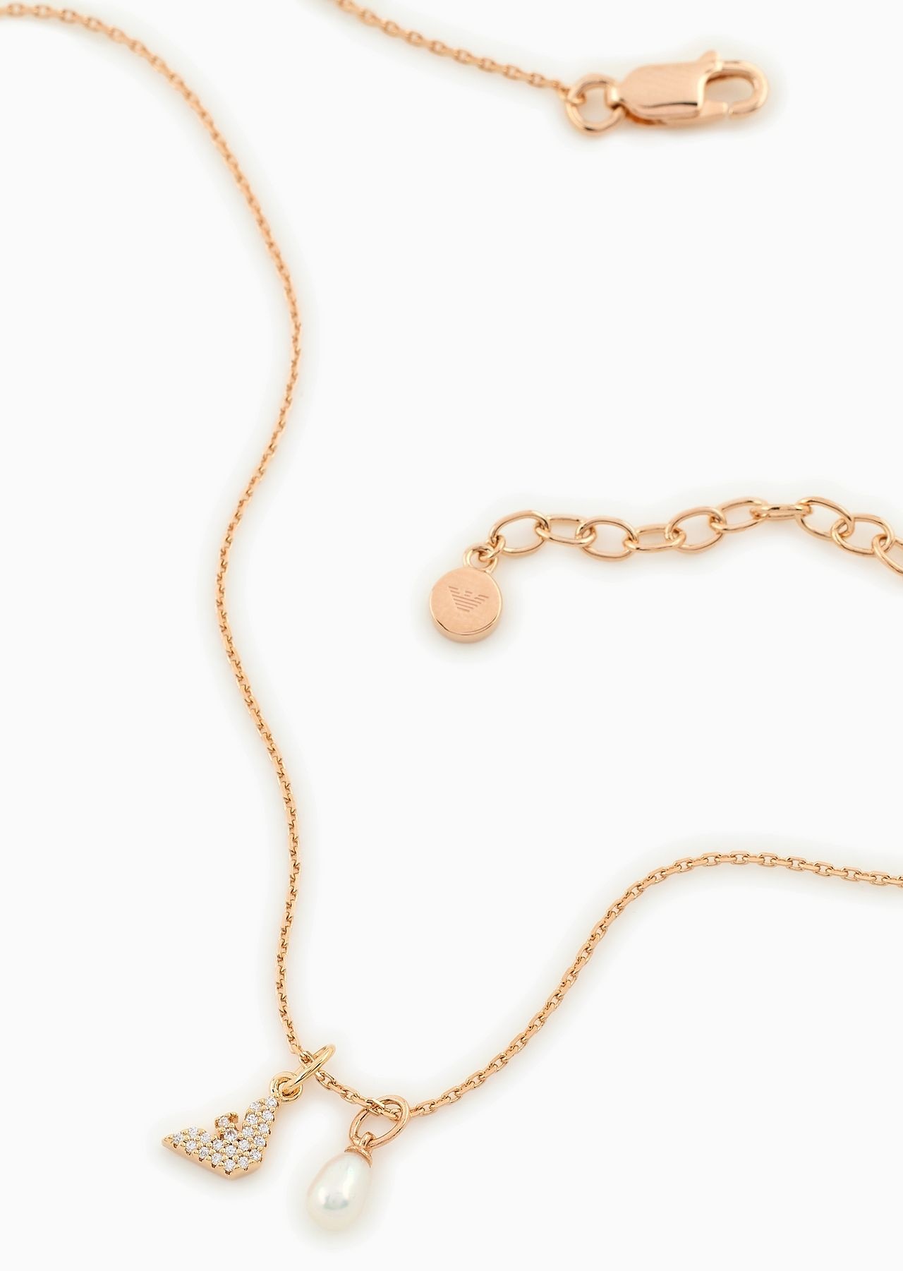 Rose Gold-Tone Sterling Silver Pendant Necklace - 2