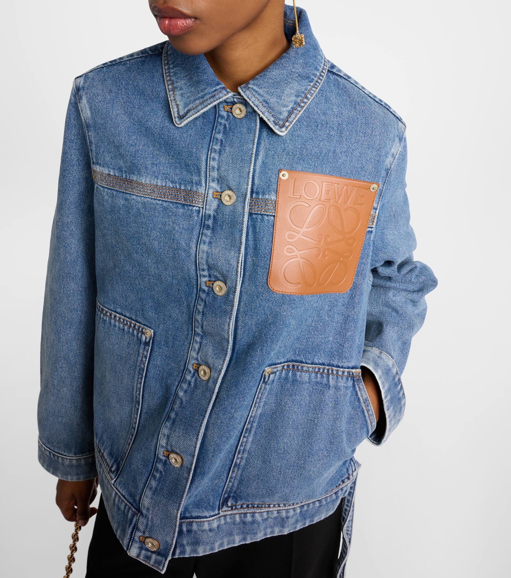 Anagram denim jacket - 6