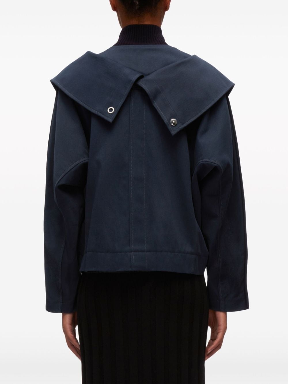 layered cotton utility jacket - 5