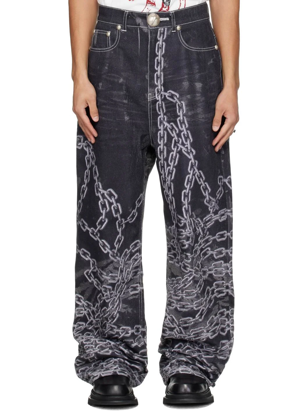 Black TC Shackle Jeans - 1