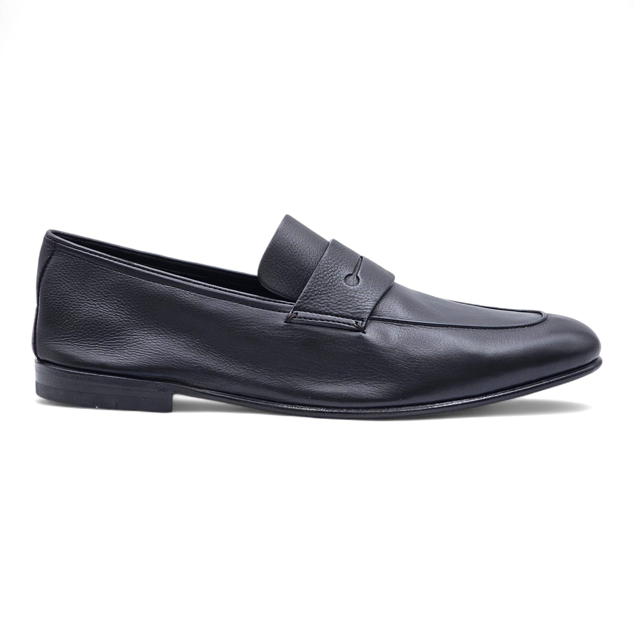 Zegna L'Asola Penny Loafers - Leather - Dark Brown - 3