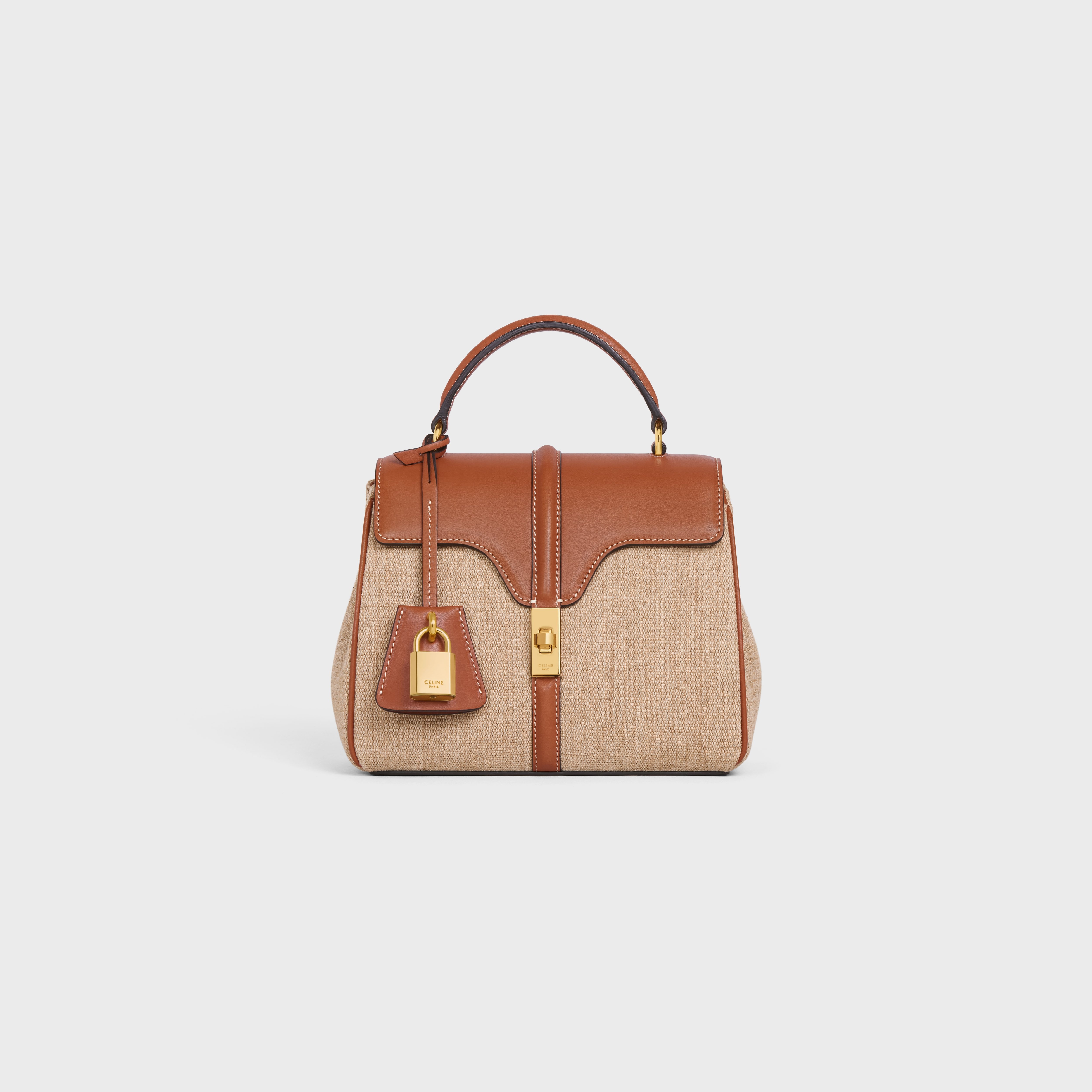 MINI 16 in Textile and natural Calfskin - 1