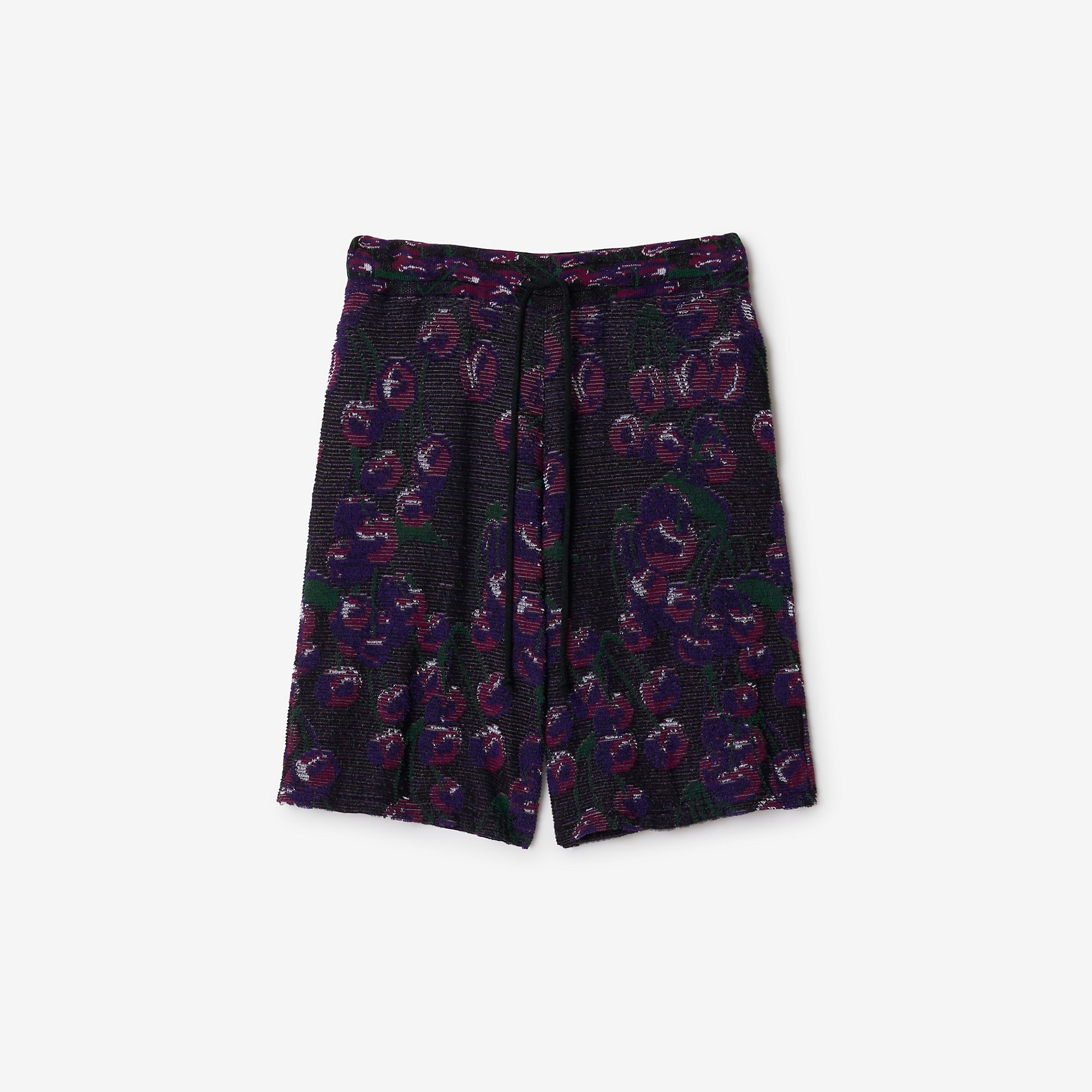 Cherry Cotton Silk Shorts - 1