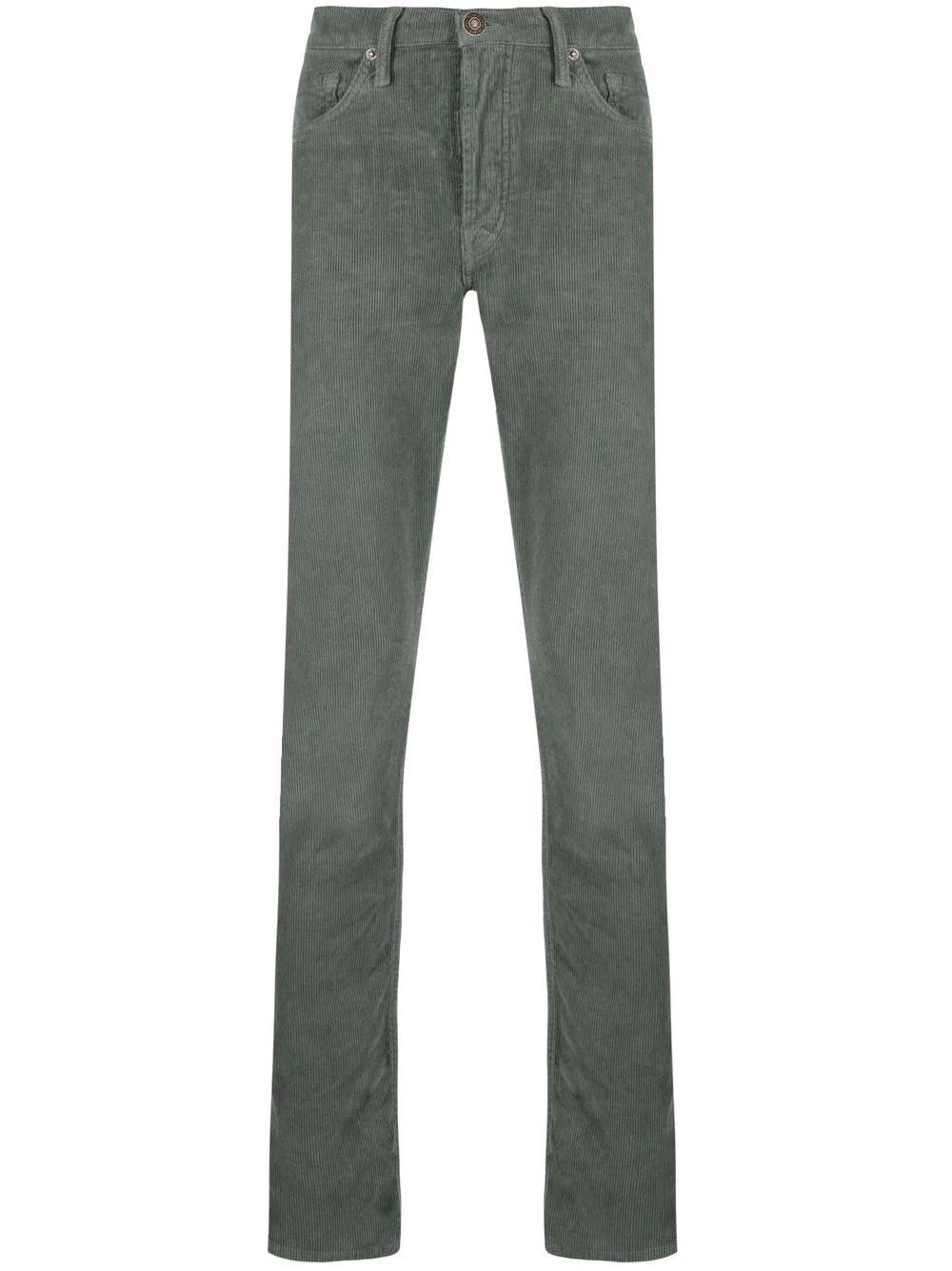 corduroy straight-leg trousers - 1