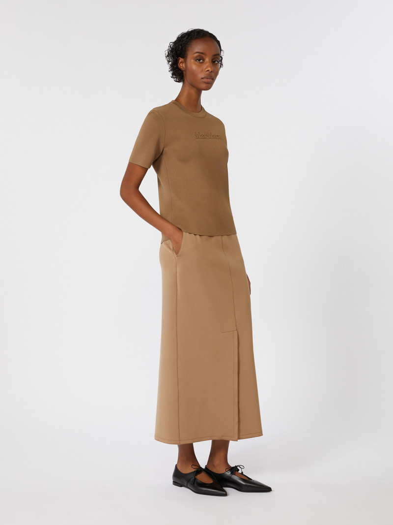 Max Mara ELEA Technical jersey pencil skirt outlook