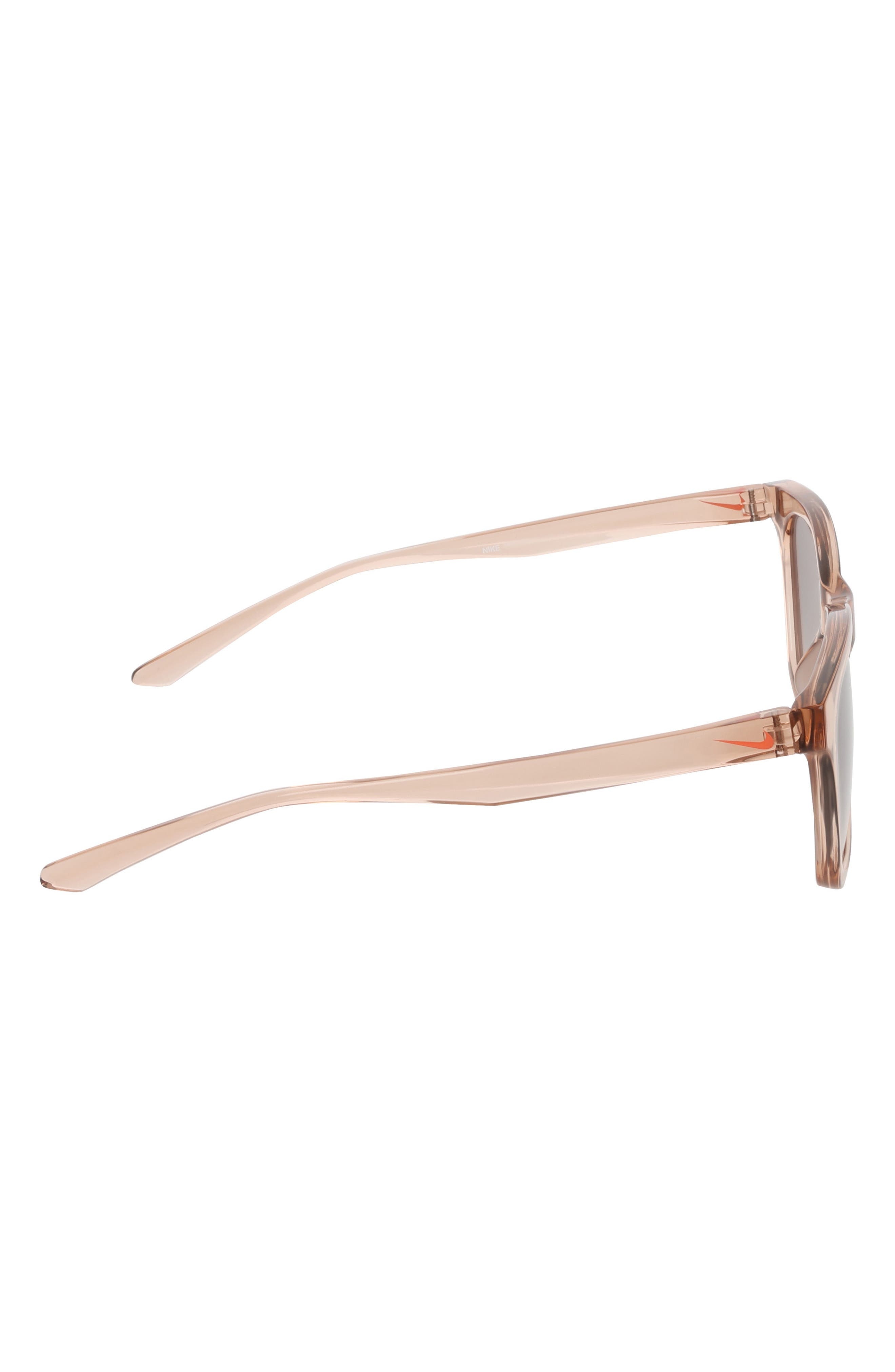 Nike Vital Flow 53mm Gradient Tea Cup Sunglasses in Washed Coral /Brown Gradient at Nordstrom - 4