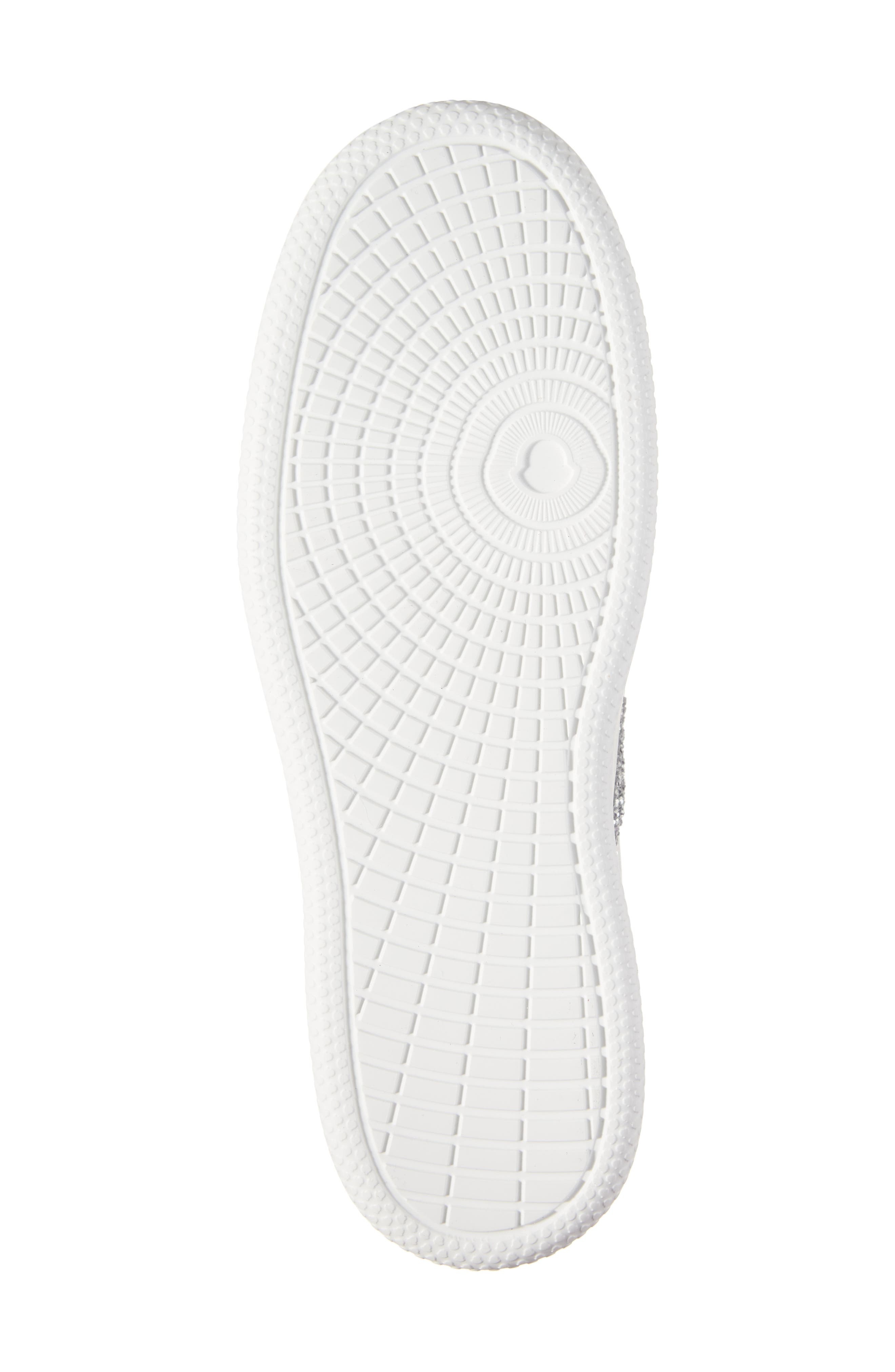 Moncler Monaco M Low Top Sneaker in White/Silver at Nordstrom - 6