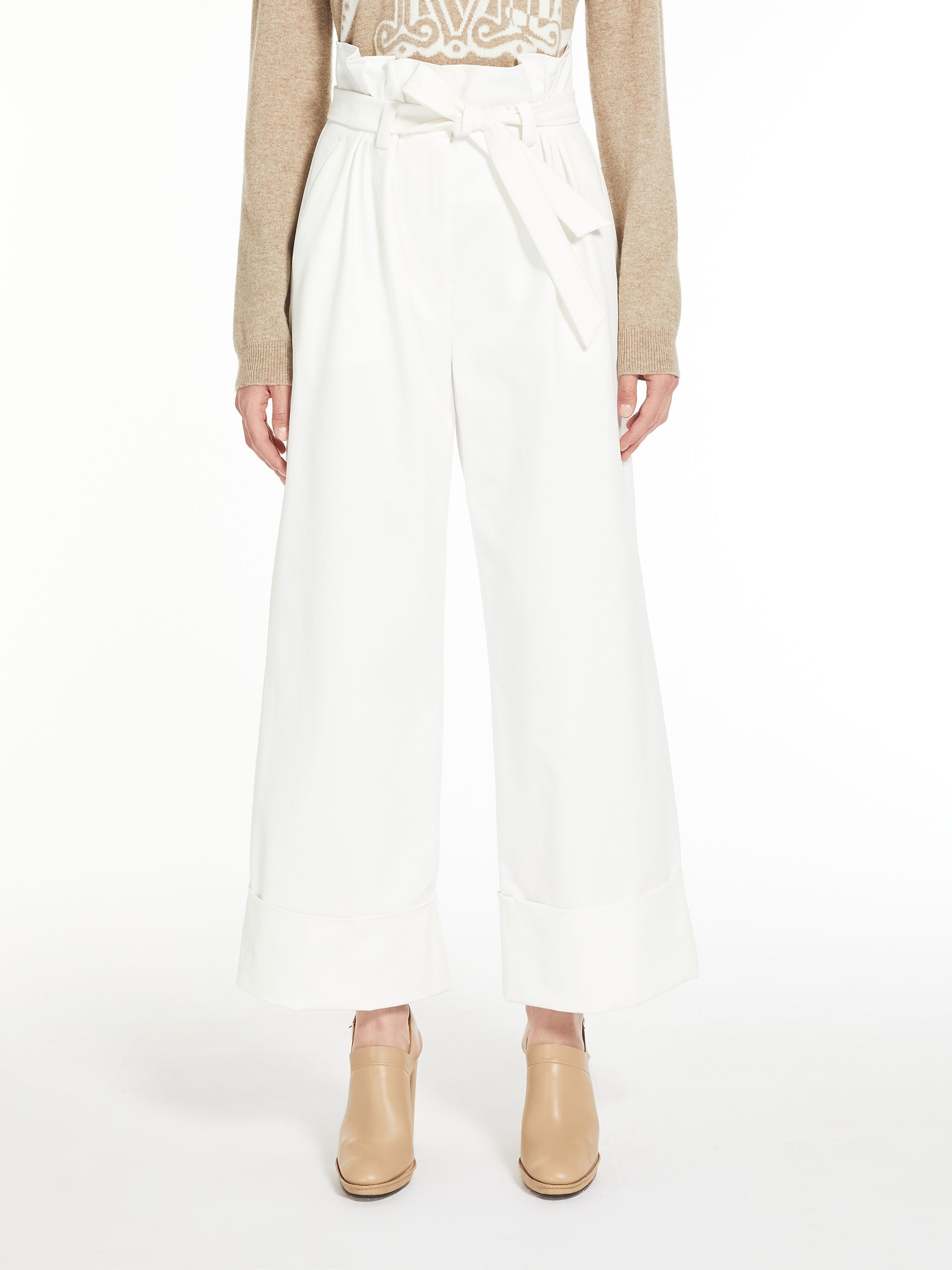 NIGELLA Cotton gabardine trousers - 3