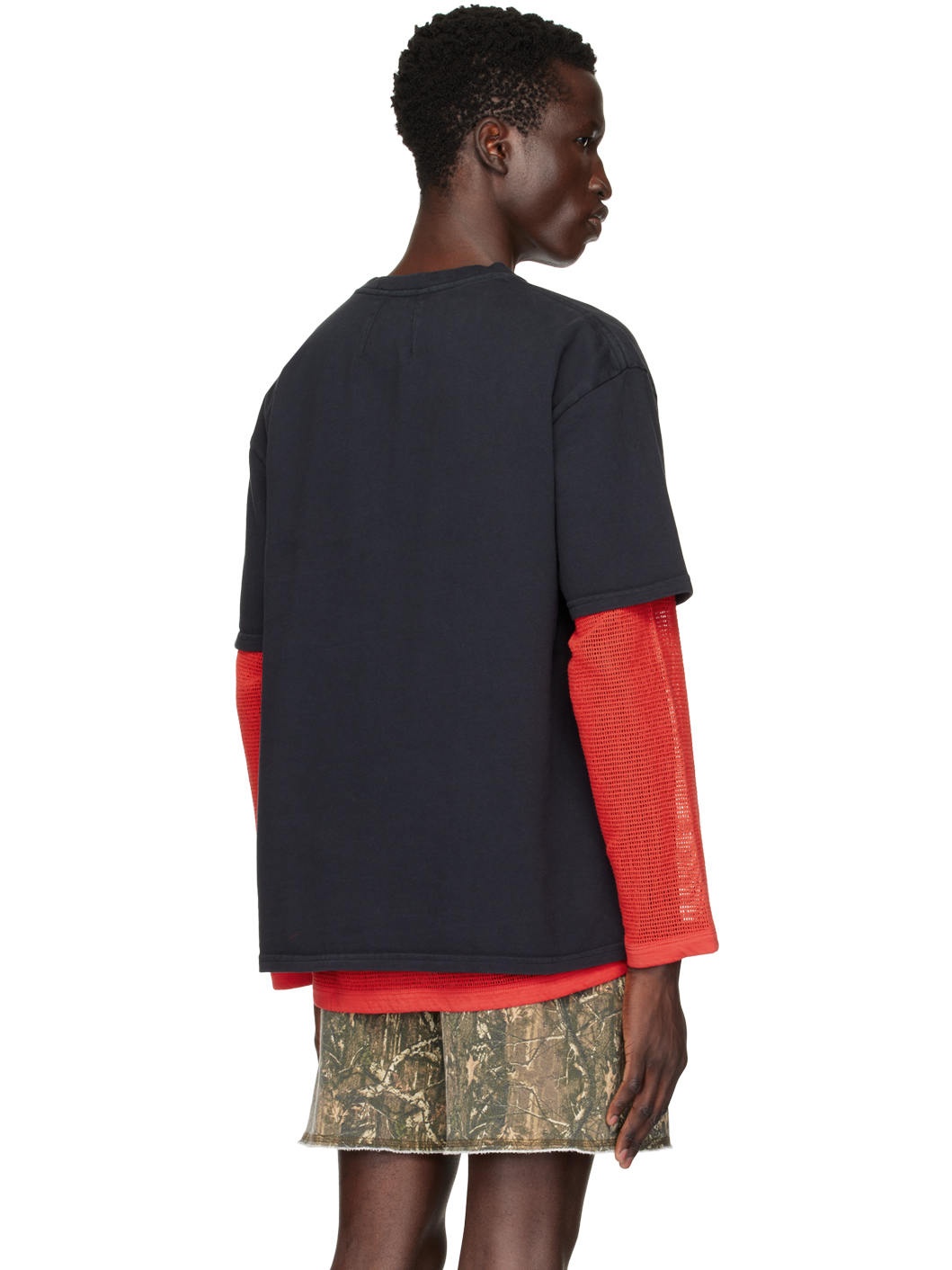 SSENSE Exclusive Black Side Logo T-Shirt - 3
