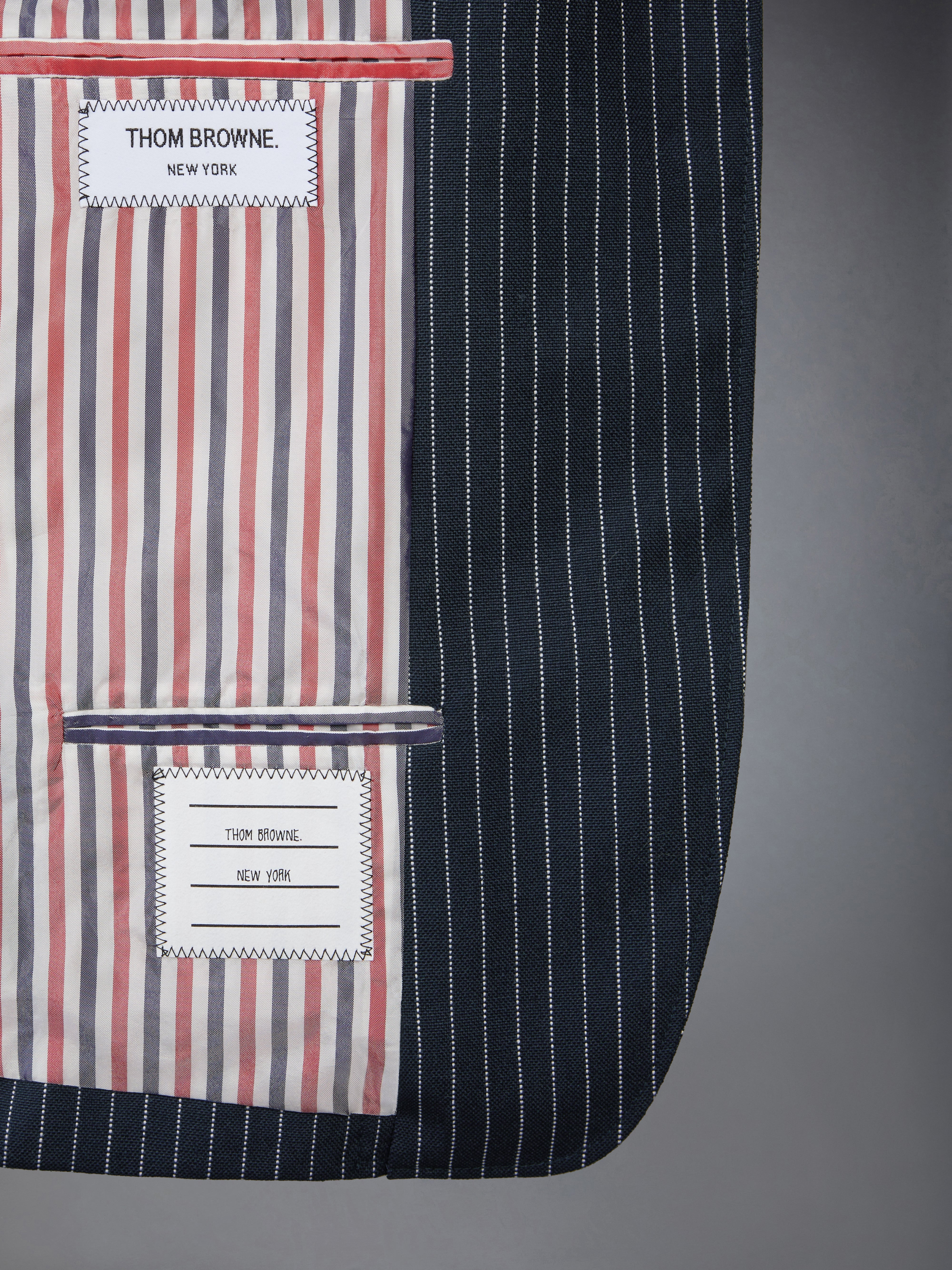 PINSTRIPE HIGH TWIST WOOL SPORTCOAT - 5