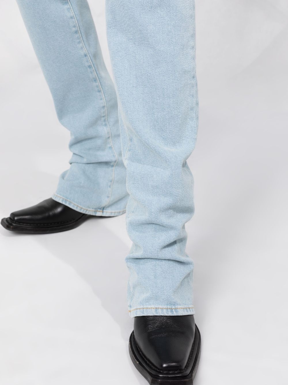 elongated flared jeans - 3