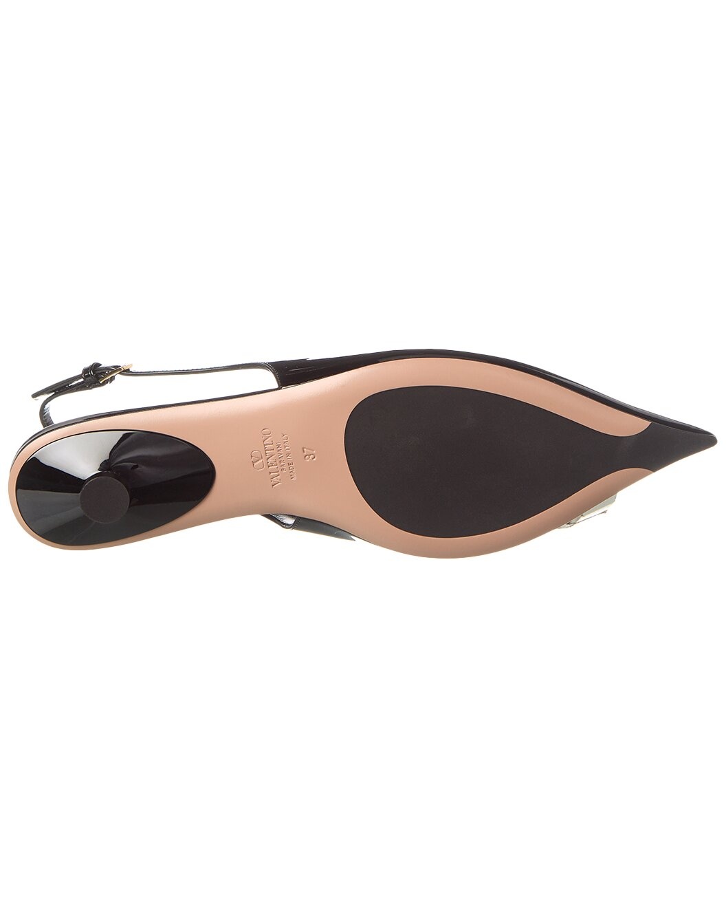 Valentino VLogo Patent Slingback Flat - 4