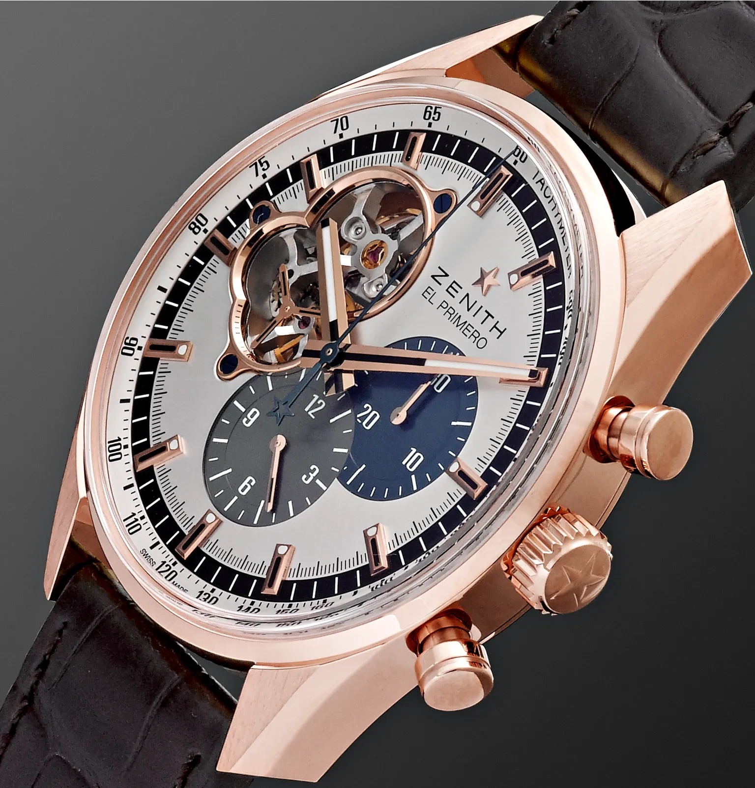 El Primero Chronomaster 42mm 1969 Rose Gold and Alligator Watch, Ref. No. 18.2040.4061/69.C494 - 4