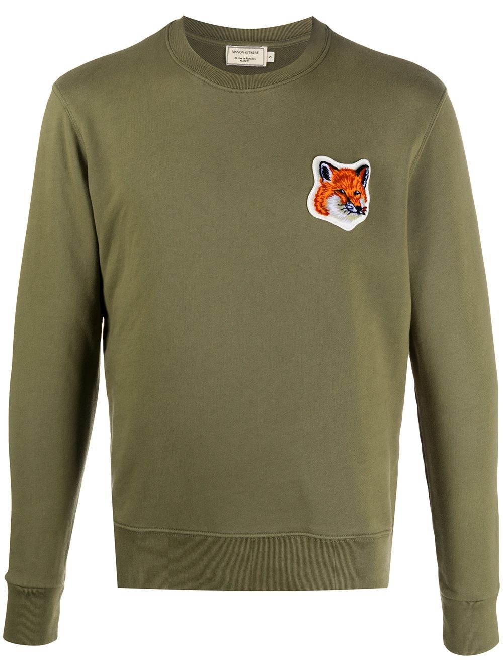 fox patch sweatshirt - 1