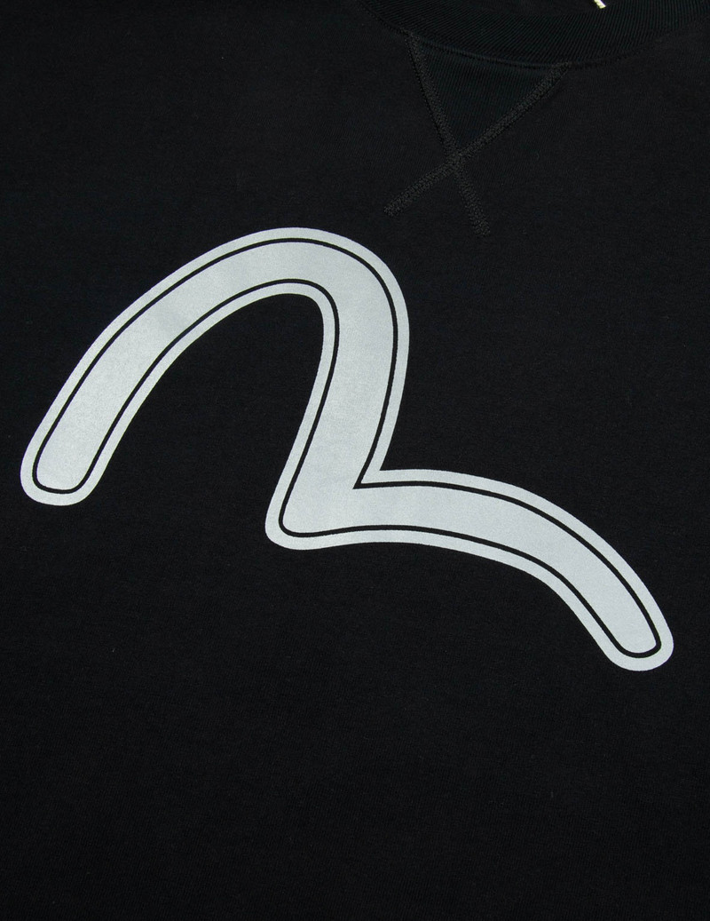 FORTUNE GOD REFLECTIVE HEAT TRANSFER PRINT LOOSE FIT T-SHIRT 8