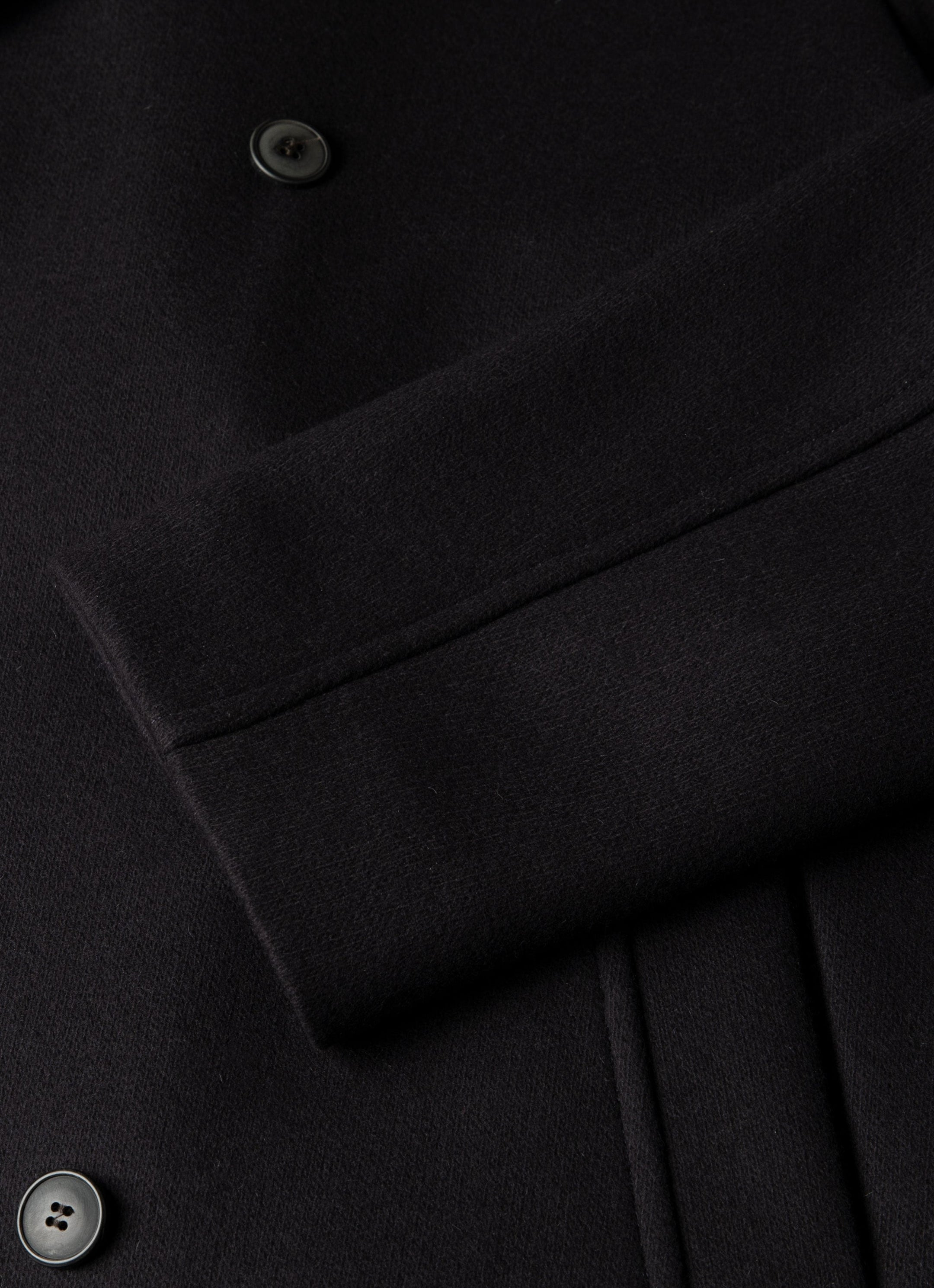 Boiled Wool Pea Coat - 7